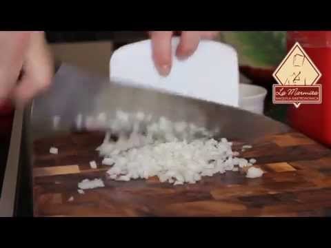 Ténica para picar cebolla y ajo