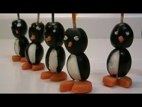 Aperitivos: Pingüinos de aceituna
