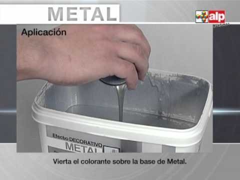 Pintar la pared con efecto metal