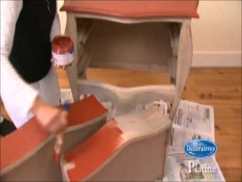 Pintar mueble con efecto metalizado