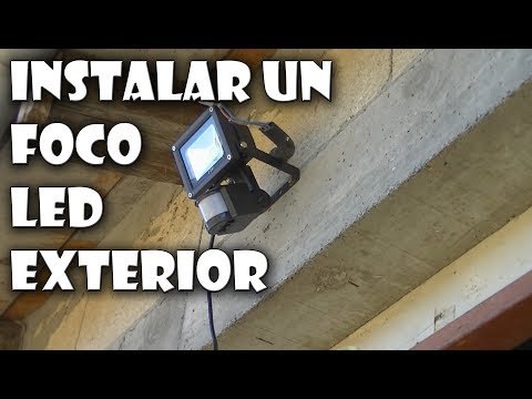 Instalar lámpara con sensor de movimiento