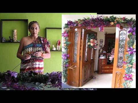 Como hacer una guirnalda navideña