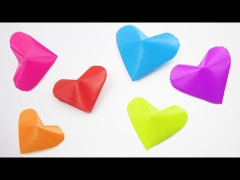 Corazoncitos 3D origami