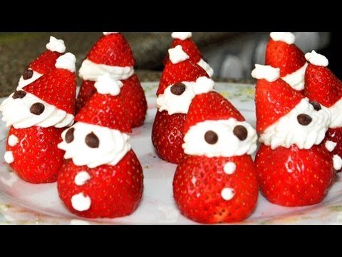 Santa Claus con fresas