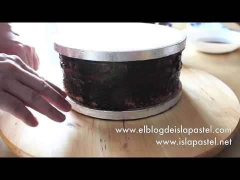 Como hacer un pastel con bordes rectos