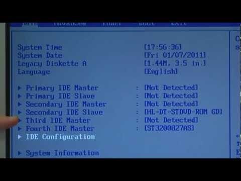 Configuración de la BIOS de un PC. Parte 2/7