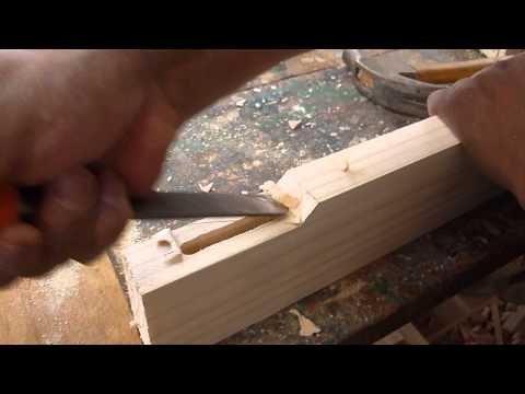 Ensamble de madera. Embutido