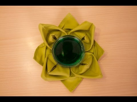 Decoración de servilletas: Flor de loto