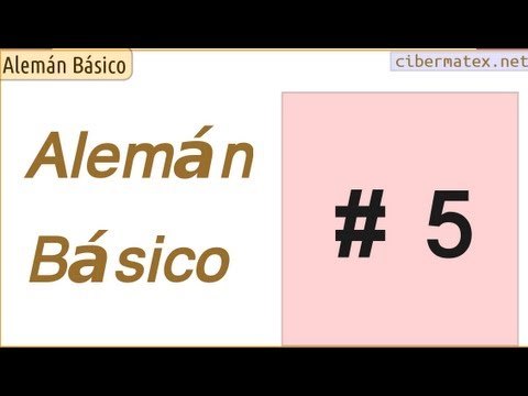 Alemán básico. Lección 5