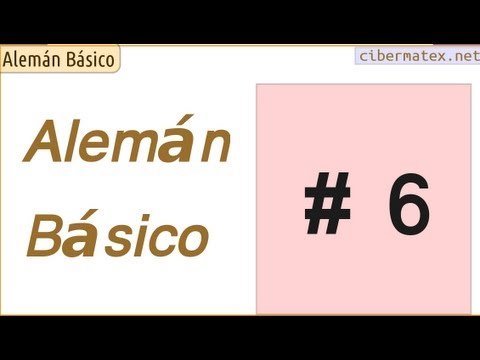 Alemán básico. Lección 6