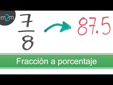 Convertir una fracción en un porcentaje