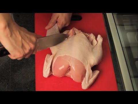 Como cortar el pollo en piezas
