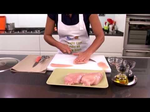 Como filetear las pechugas de pollo