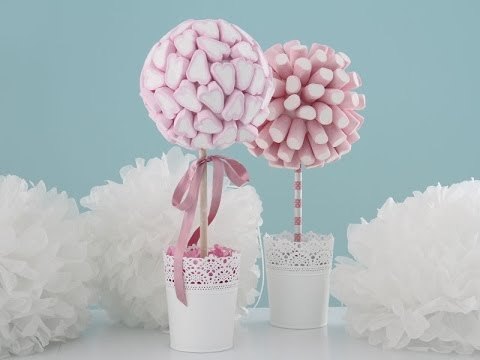 Centro de mesas con chuches