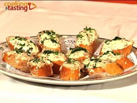 Montadito de jamón con mayonesa