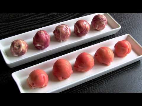 Bombones de jamón y de salmón