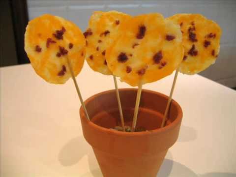 Piruletas de queso y jamón