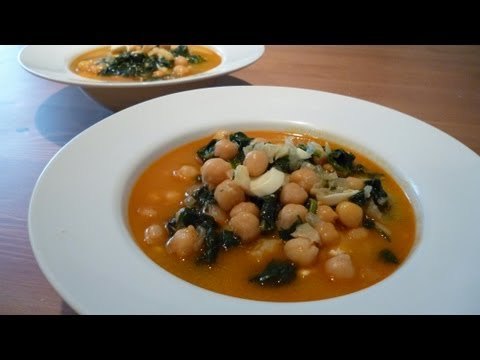 Potaje de garbanzos con espinacas y bacalao