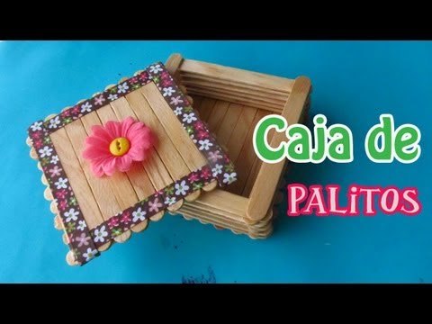 Caja con palitos de helados