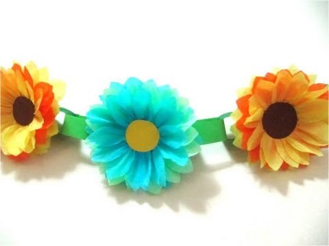 Como hacer una guirnalda de flores