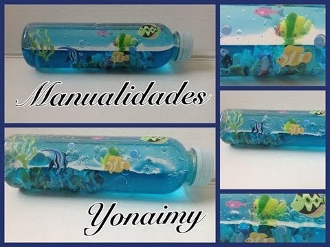 Como hacer el mar en una botella