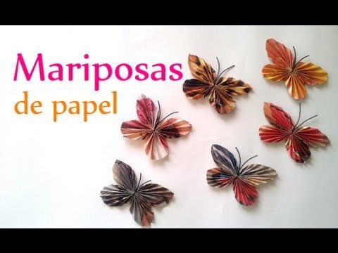 Como hacer mariposas de papel