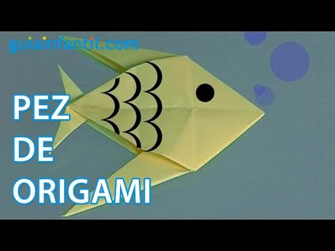 Origami: Como hacer un pez de papel