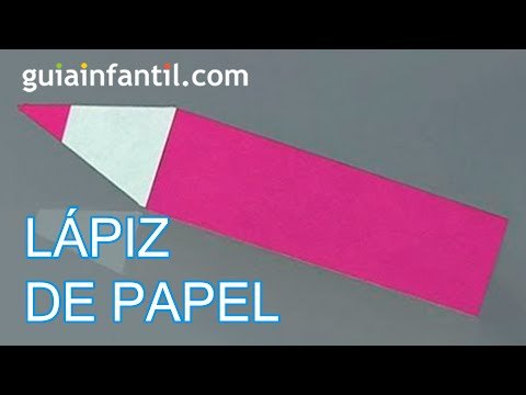 Origami: Como hacer un lápiz
