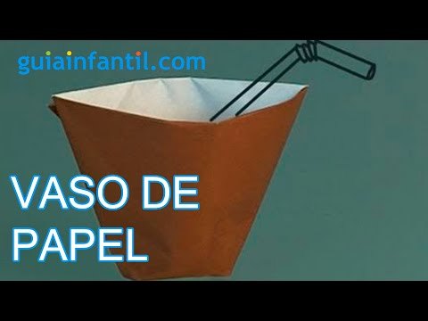 Origami: Vaso de papel