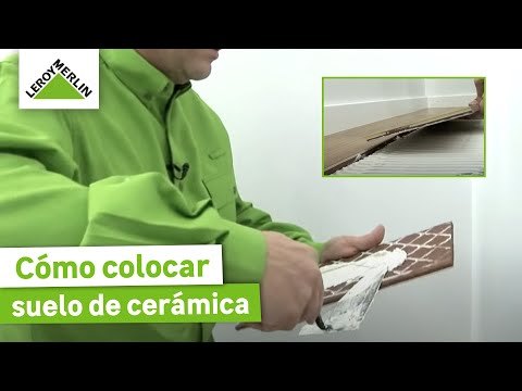 Colocar suelo de cerámica imitación madera