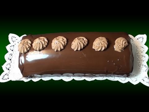 Brazo gitano de trufa y chocolate