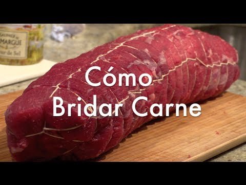 Como bridar o atar una carne