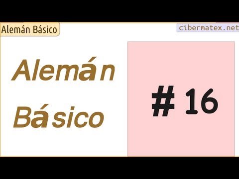 Alemán básico. Lección 16