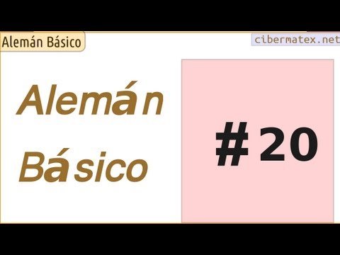 Alemán básico. Lección 20
