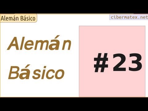 Alemán básico. Lección 23