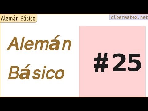 Alemán básico. Leccion 25