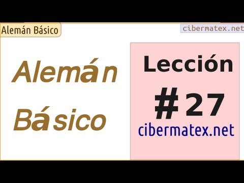 Alemán básico. Leccion 27