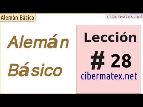 Alemán básico. Lección 28