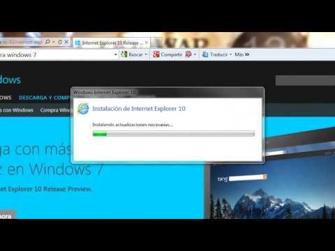Instalar Internet Explorer 10 en Windows 7