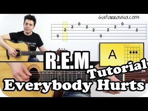 Aprende a tocar "Everybody Hurts"