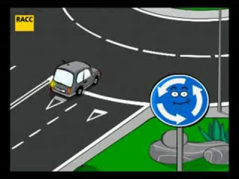 Como circular por una rotonda