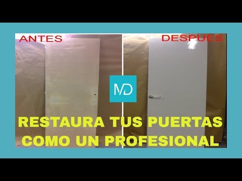 Como restaurar y pintar una puerta antigua