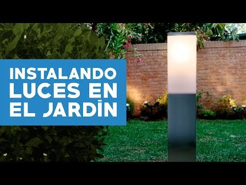 Como instalar luces en el jardín