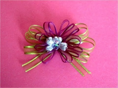 Como hacer moños para el cabello