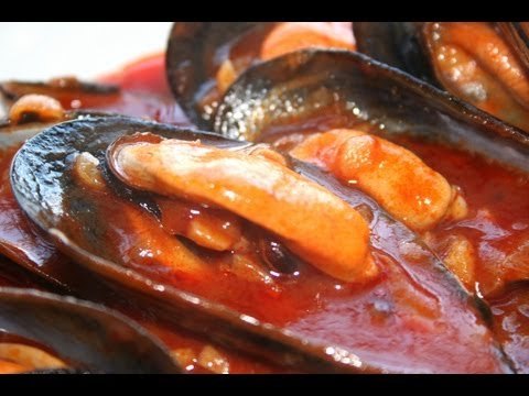 Mejillones en salsa brava