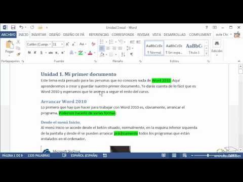 Curso de Word 2013. Parte 46