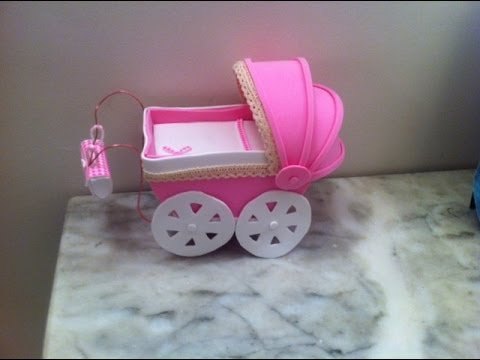 Cochecito de bebé de goma eva. Parte 1