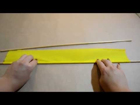 Como hacer churritos de papel crepé